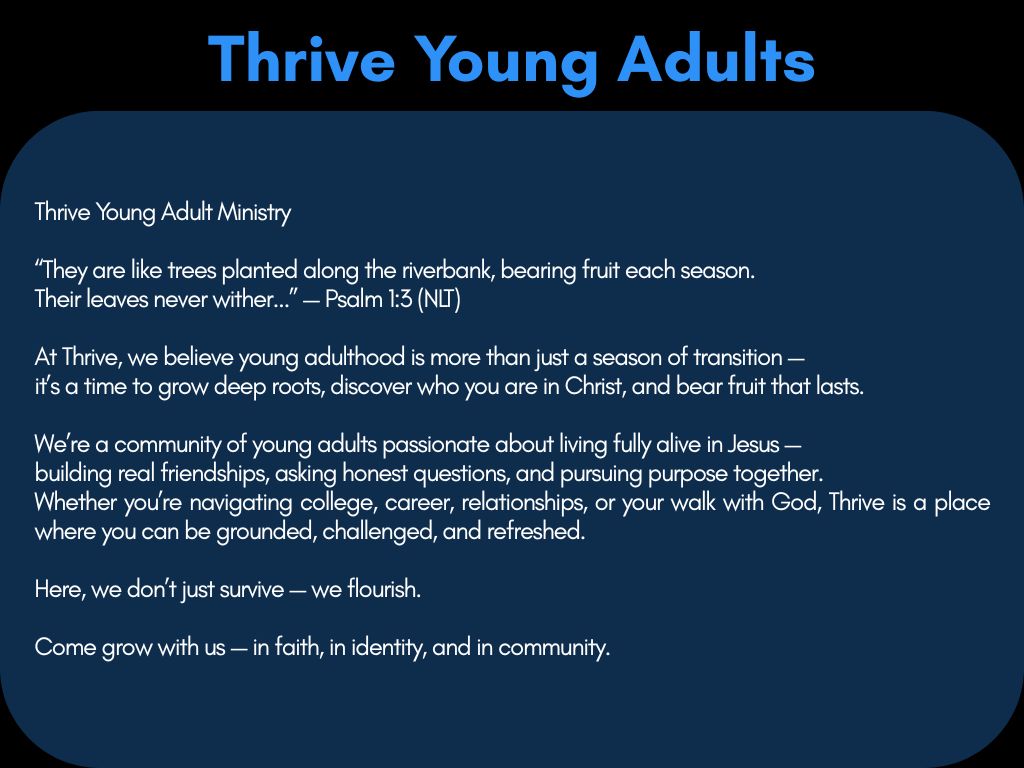 Thrive Young Adults